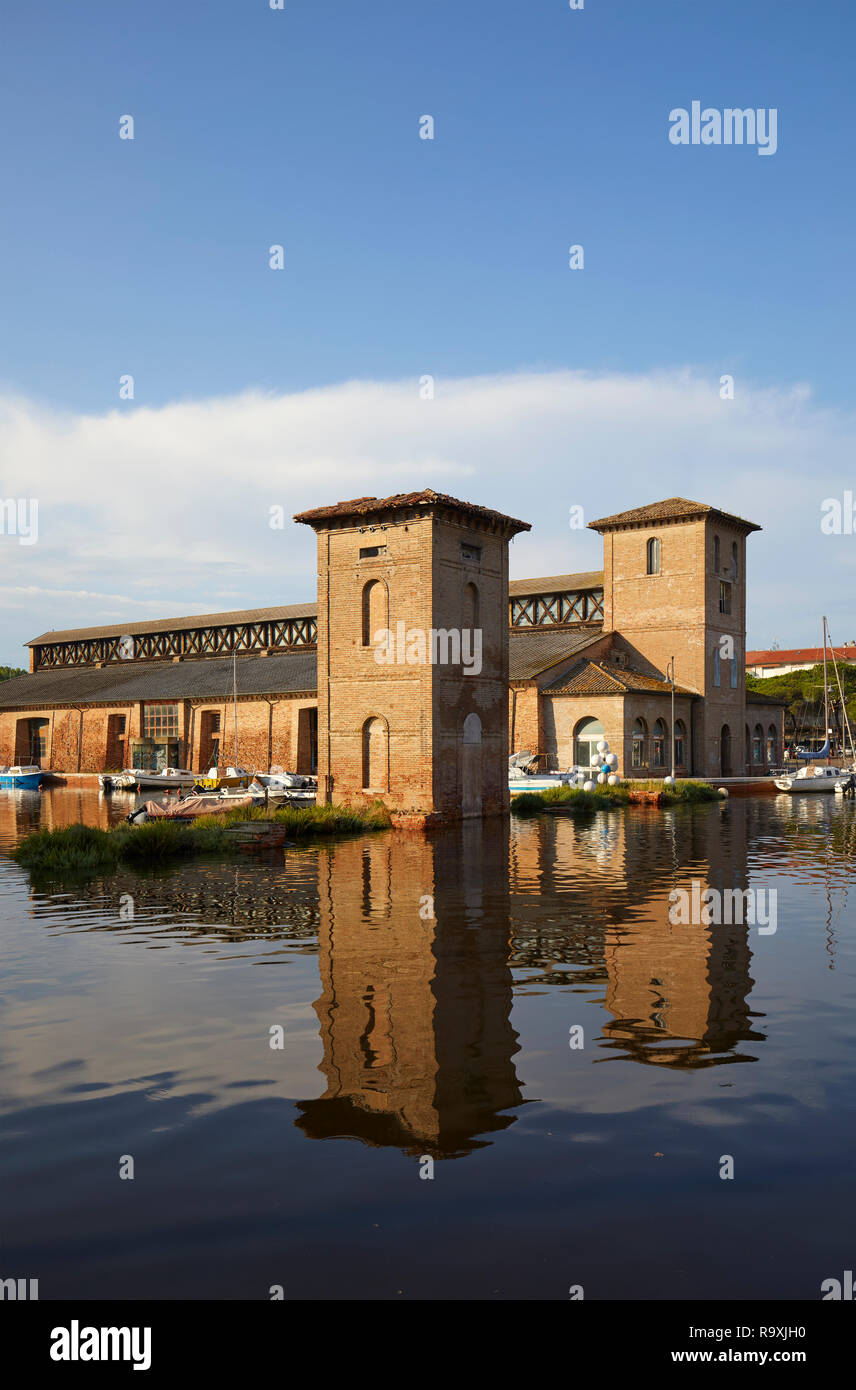 Die historische Salz Lager in Cervia, Italien Stockfoto
