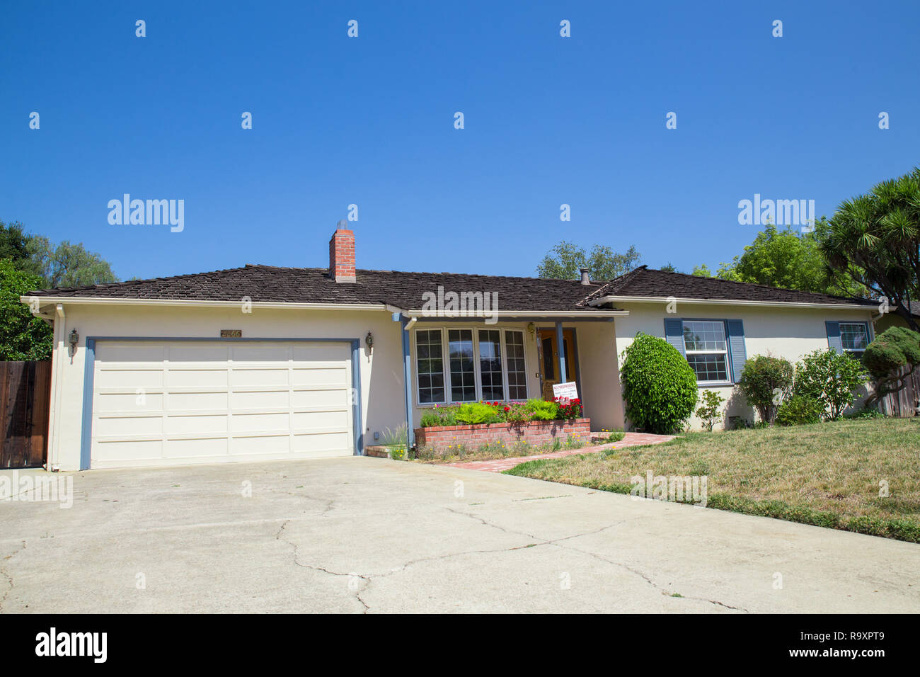 Los Altos, Kalifornien, USA - 1. August 2016: Die Kindheit von Steve Jobs, Apple Computer Gründer, in Las Altos Kalifornien von Crist Drive Stockfoto