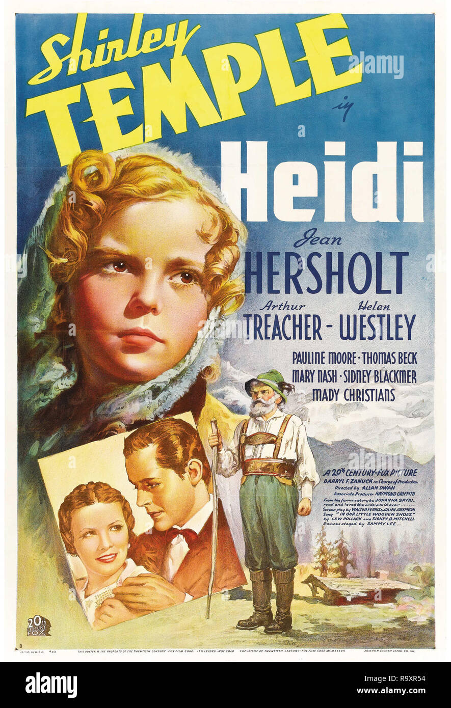 Heidi (Twentieth Century Fox, 1937) Poster Shirley Temple Datei Referenz # 33635 947 THA Stockfoto