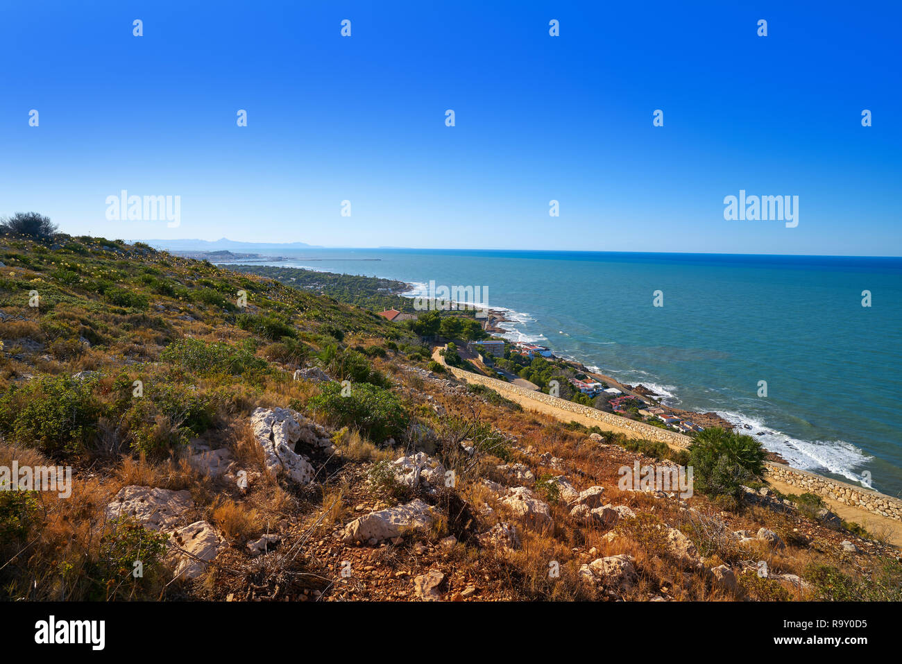 Cabo San Antonio Cape in Denia und Javea Alicante in Spanien Stockfoto