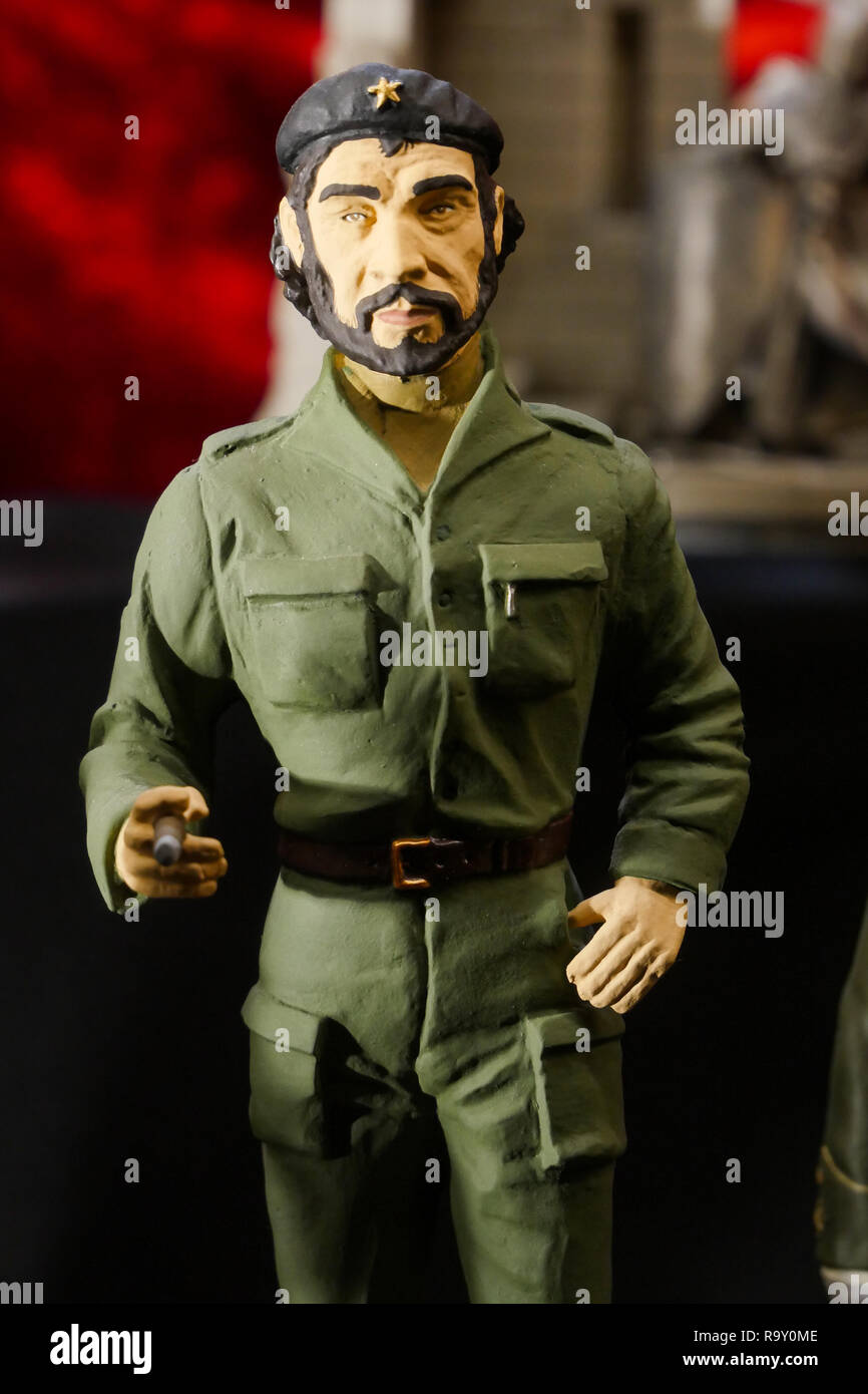Malte lead Figurine von Revolutionsführer Che Guevara, Madrid, Spanien Stockfoto