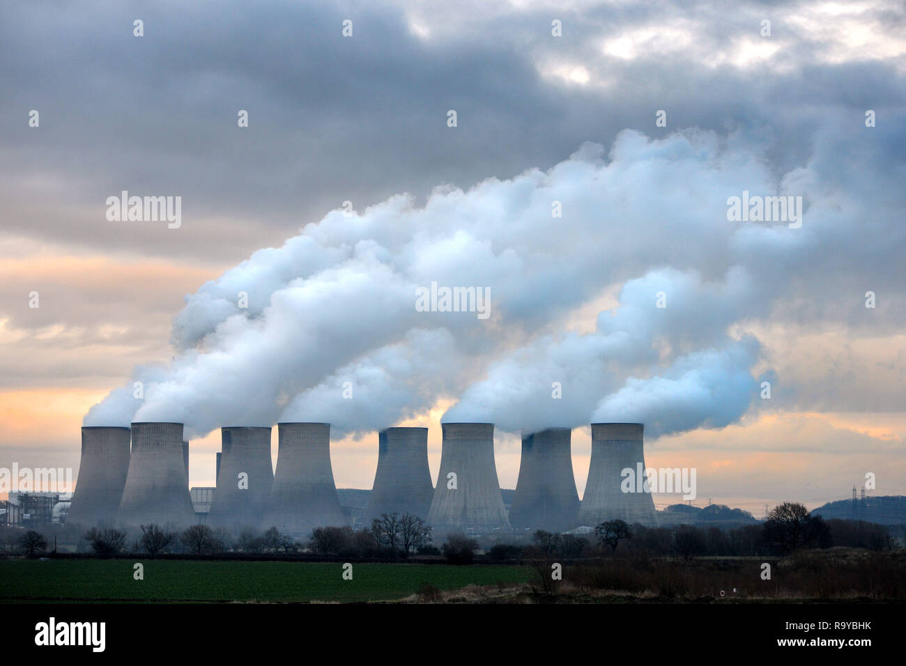 Ratcliffe auf Soar Kohlekraftwerk Nottingham, Großbritannien Stockfoto