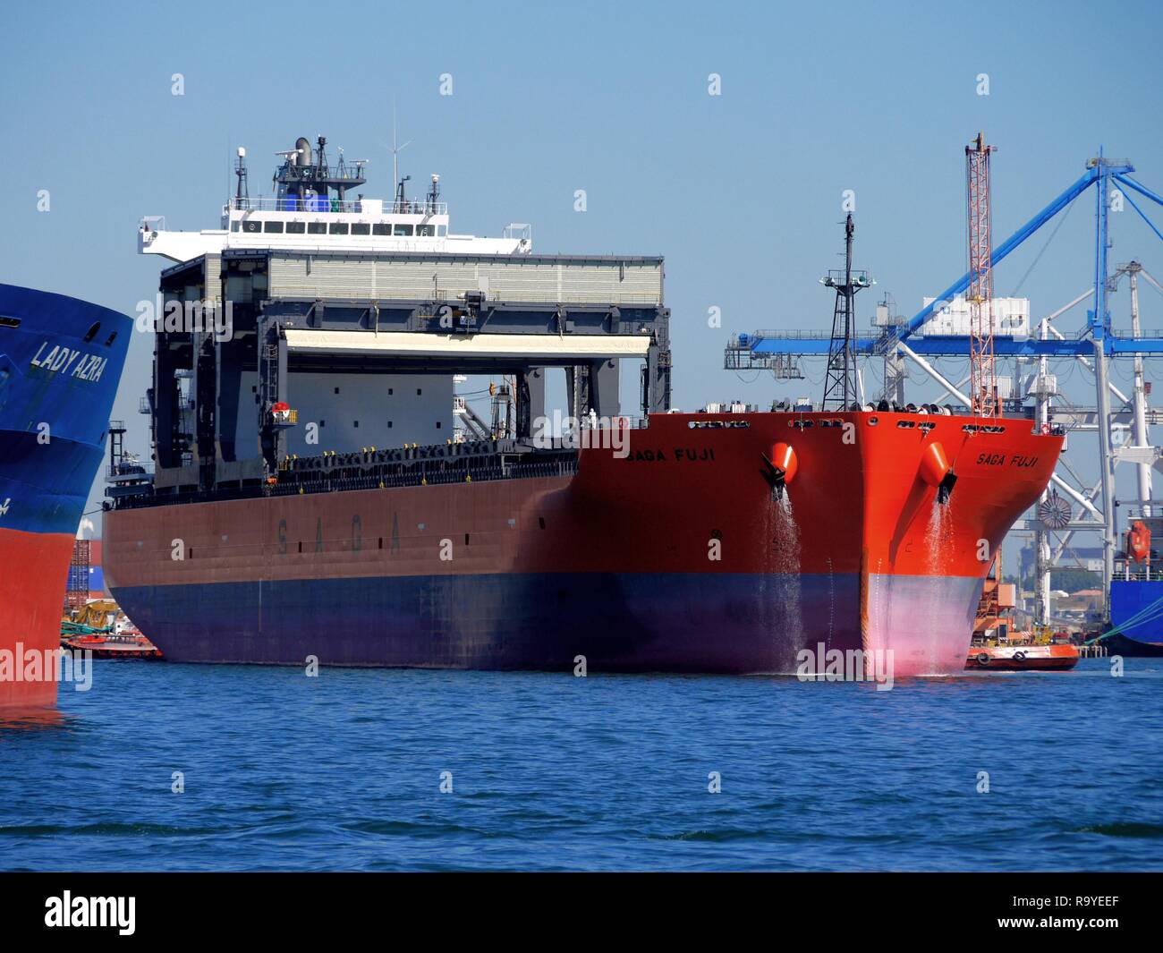 Bulk Cargo Schiff. Stockfoto