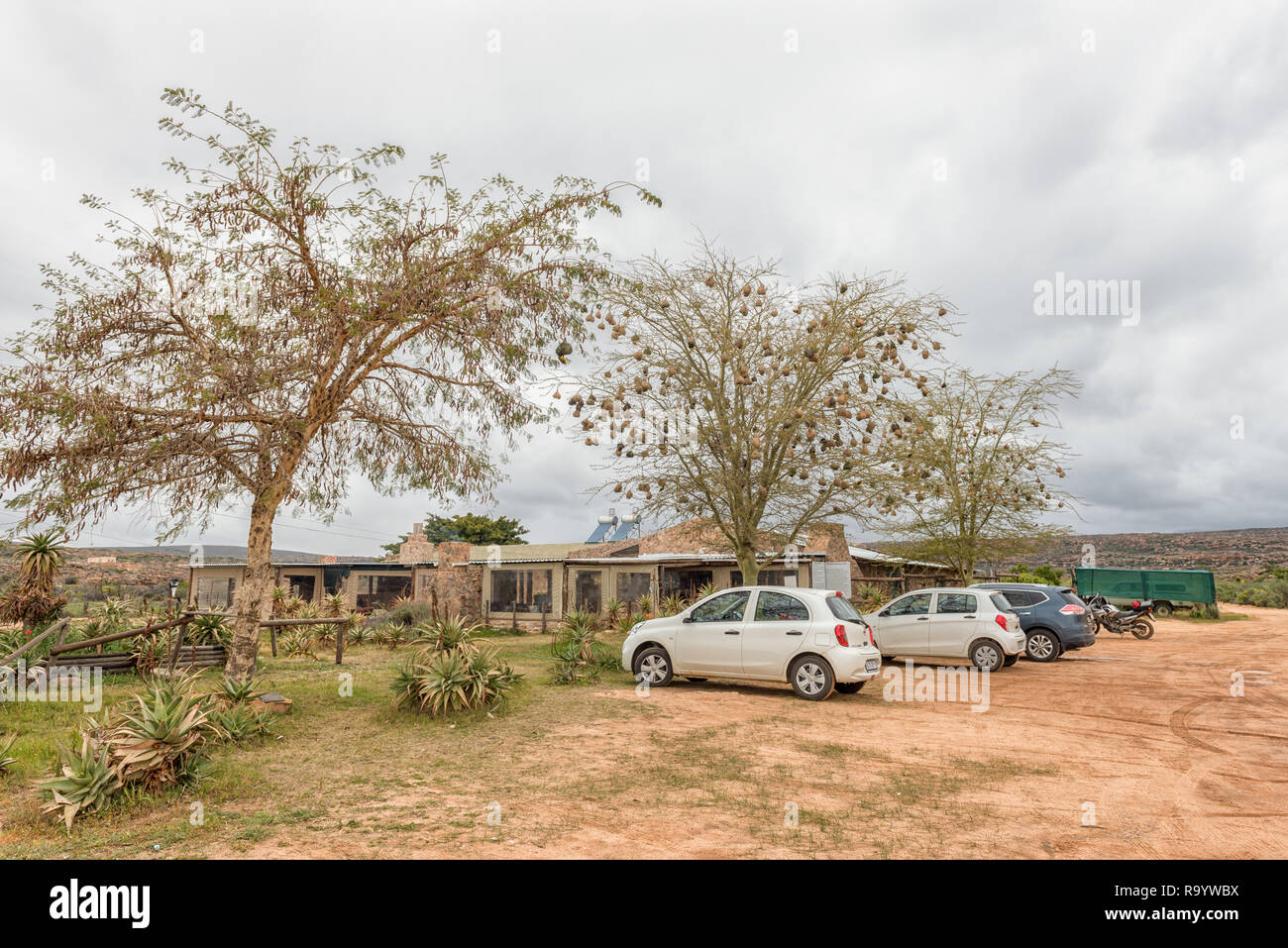 Cederberge, SÜDAFRIKA, 27. AUGUST 2018: Travellers Rest Restaurant an der Straße R364 in der Nähe der Cederberge Clanwilliam in den Bergen der Western Cape Prov Stockfoto