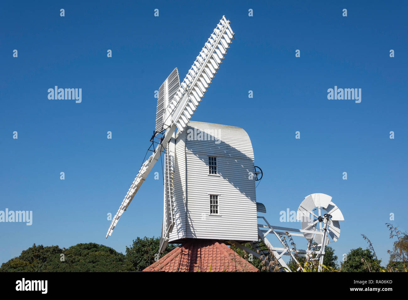 Damme Windmühle, Hochland Straße, Damme, Suffolk, England, Vereinigtes Königreich Stockfoto