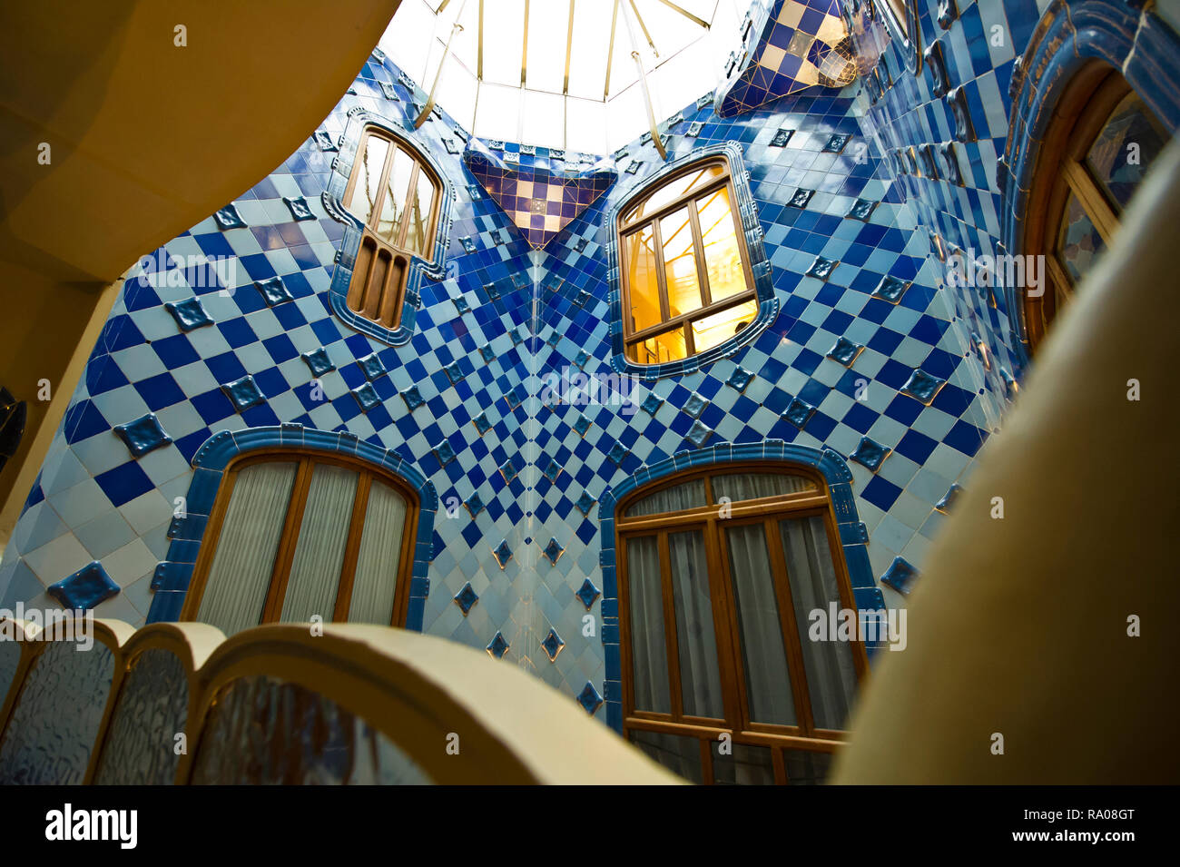 Das Innere Der Casa Batllo Haus Von Antoni Gaudi Barcelona