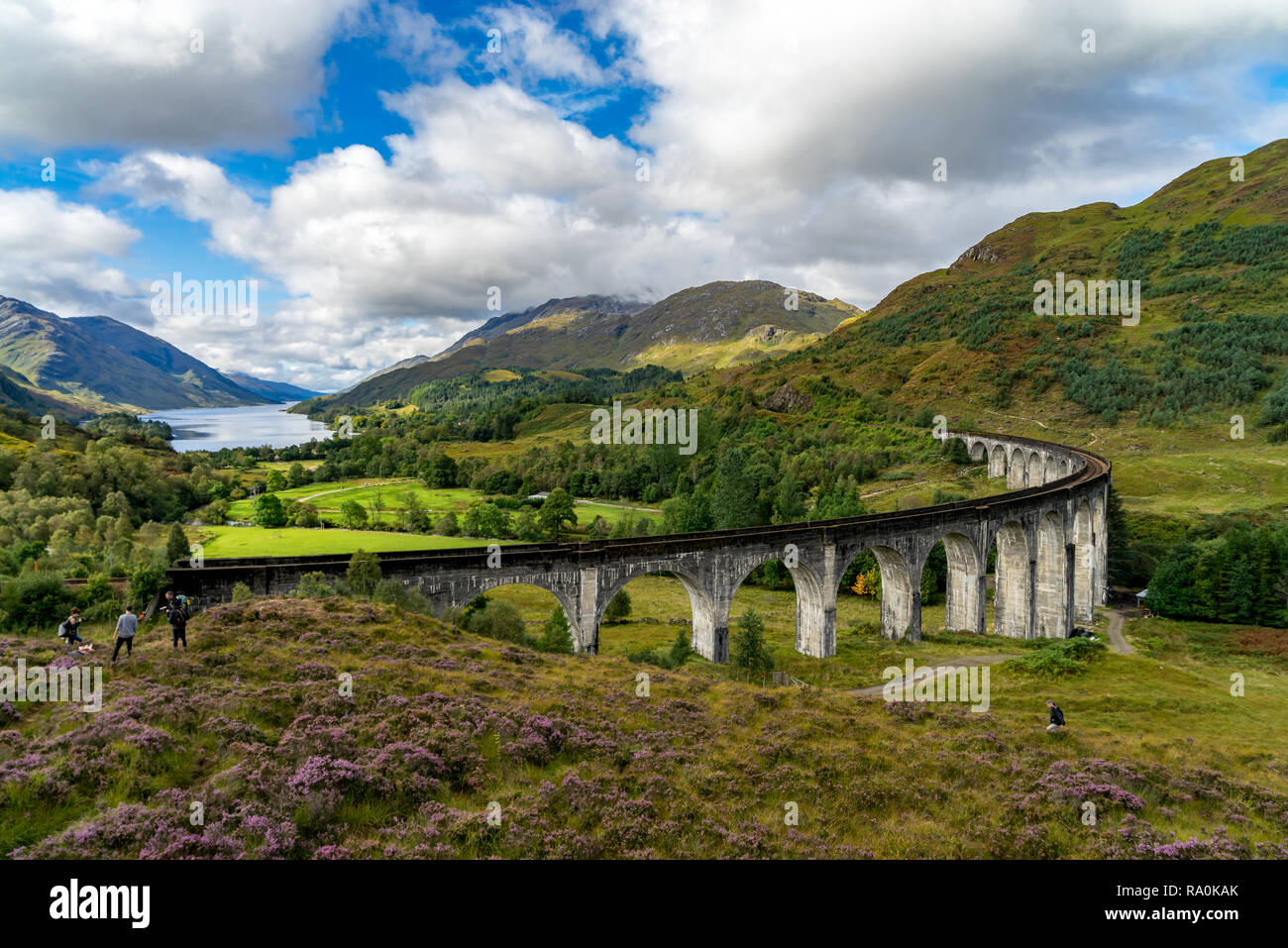 Glenfinnan Eisenbahnviadukt Stockfoto