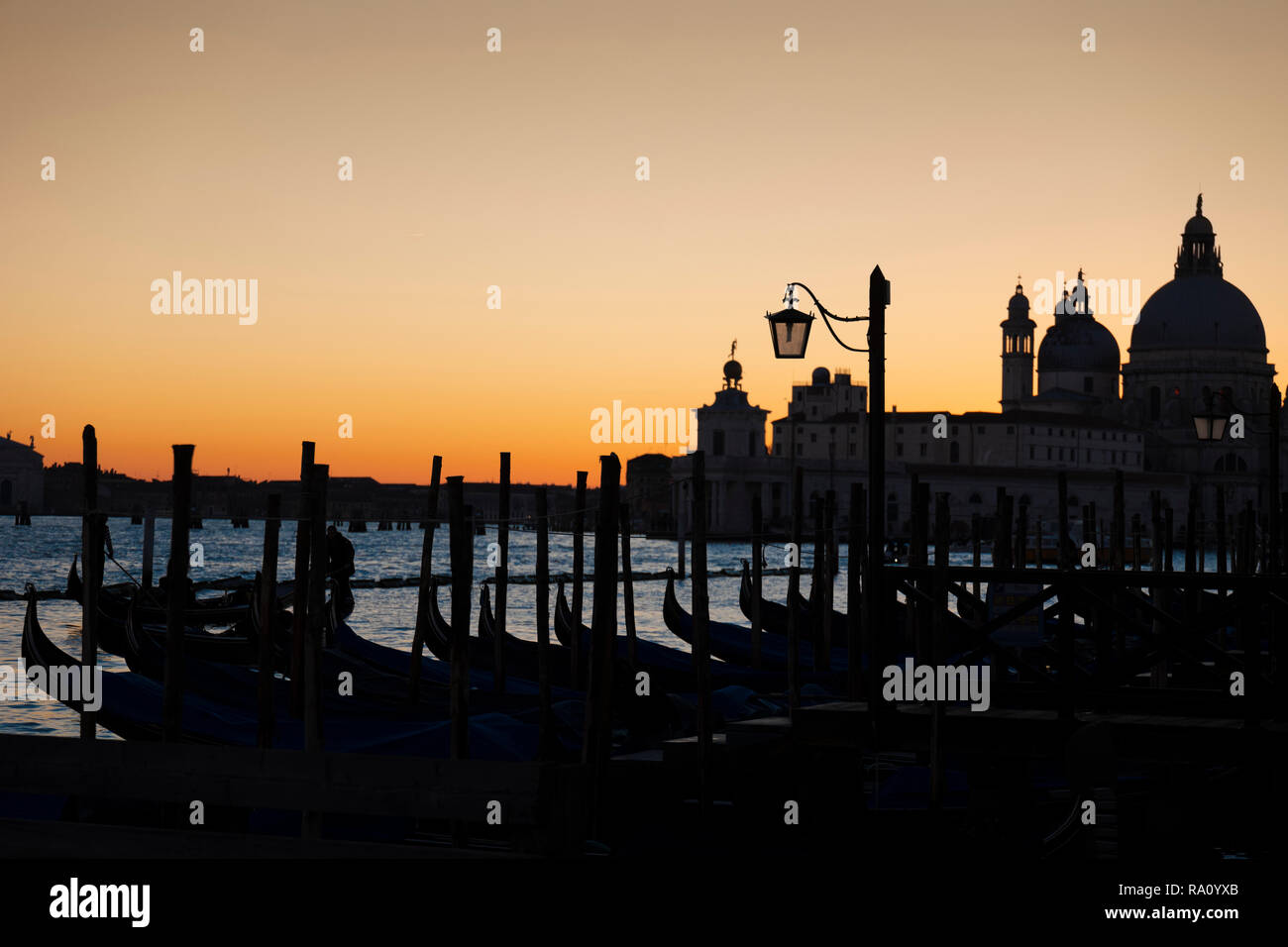 Sonnenuntergang, San Marco, Venedig, Italien. Stockfoto