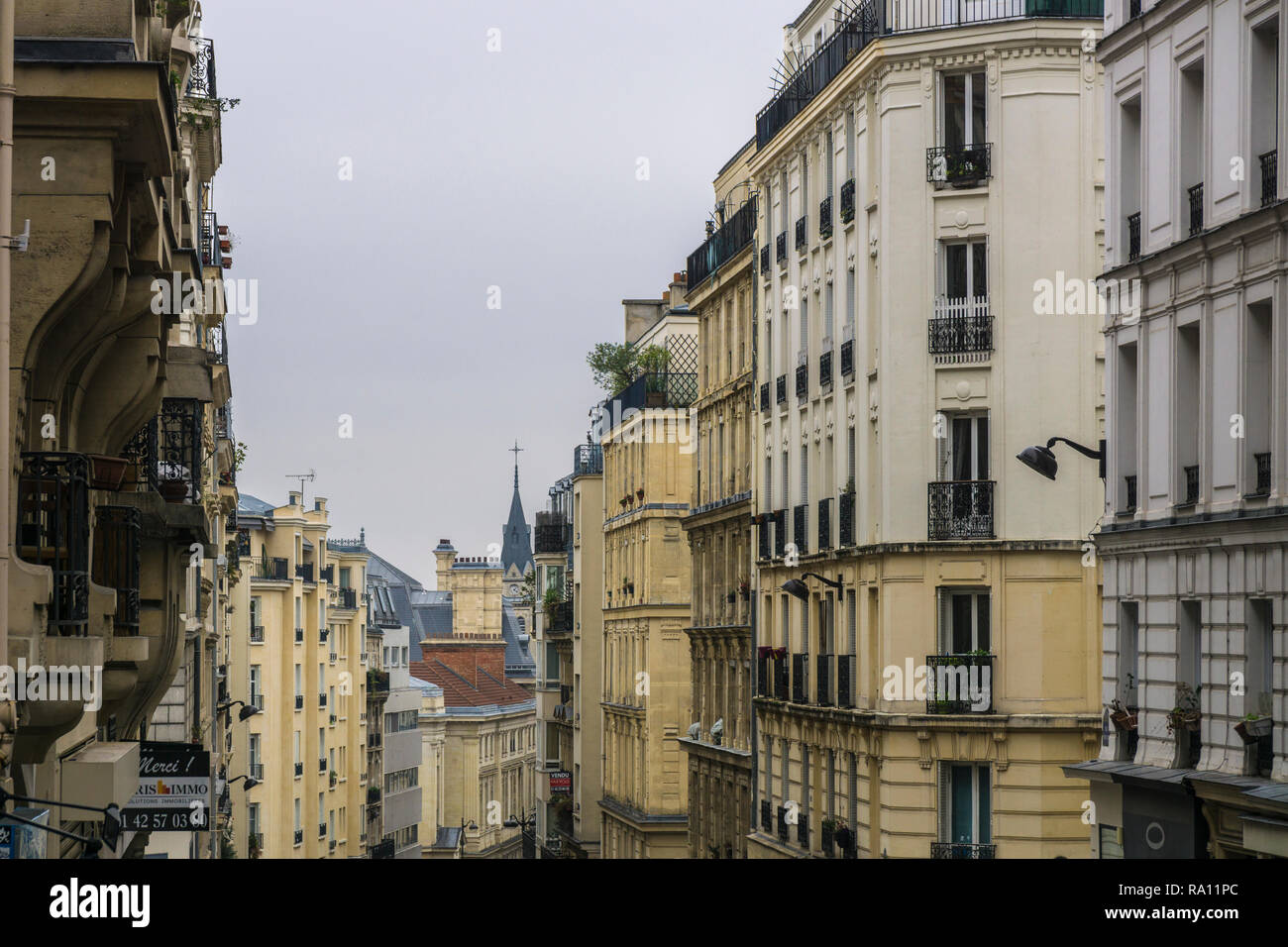 Straßen von Paris Stockfoto