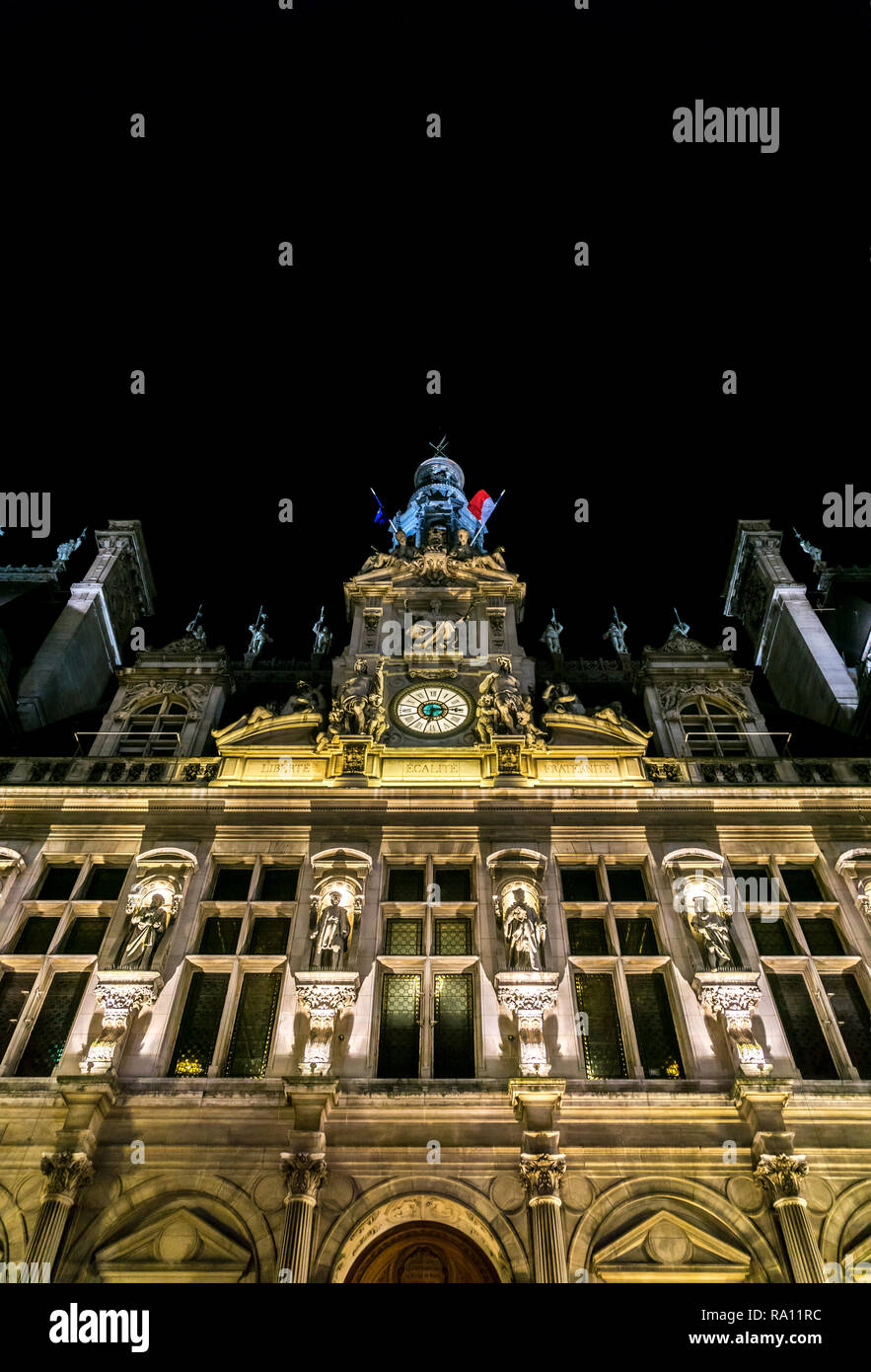 Rathaus von Paris Stockfoto