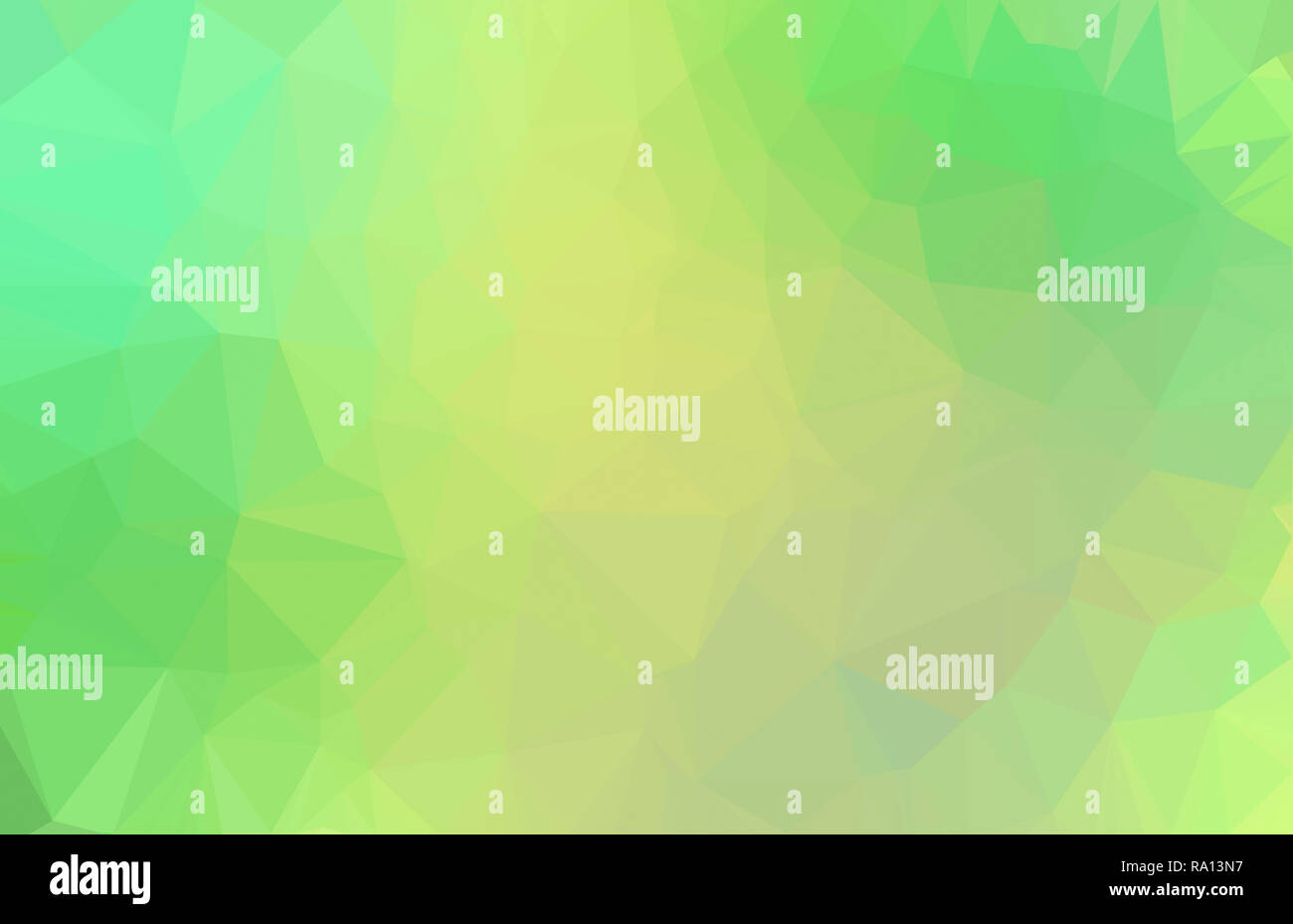 Hohe Auflösung futuristische hellgrün und gelb gefärbte polygon Mosaik vector Hintergrund. Abstrakten 3D dreieckige Low Poly style Farbverlauf Hintergrund. Stockfoto