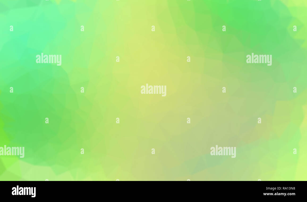 High Res weich und unscharf hellgrün und gelb gefärbte polygon Mosaik vector Hintergrund. Abstrakten 3D dreieckige Low Poly style Farbverlauf Hintergrund. Stockfoto