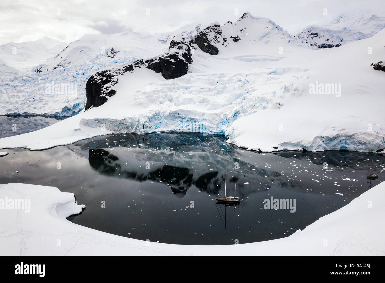 Paradise Harbour, Antarktis Stockfoto