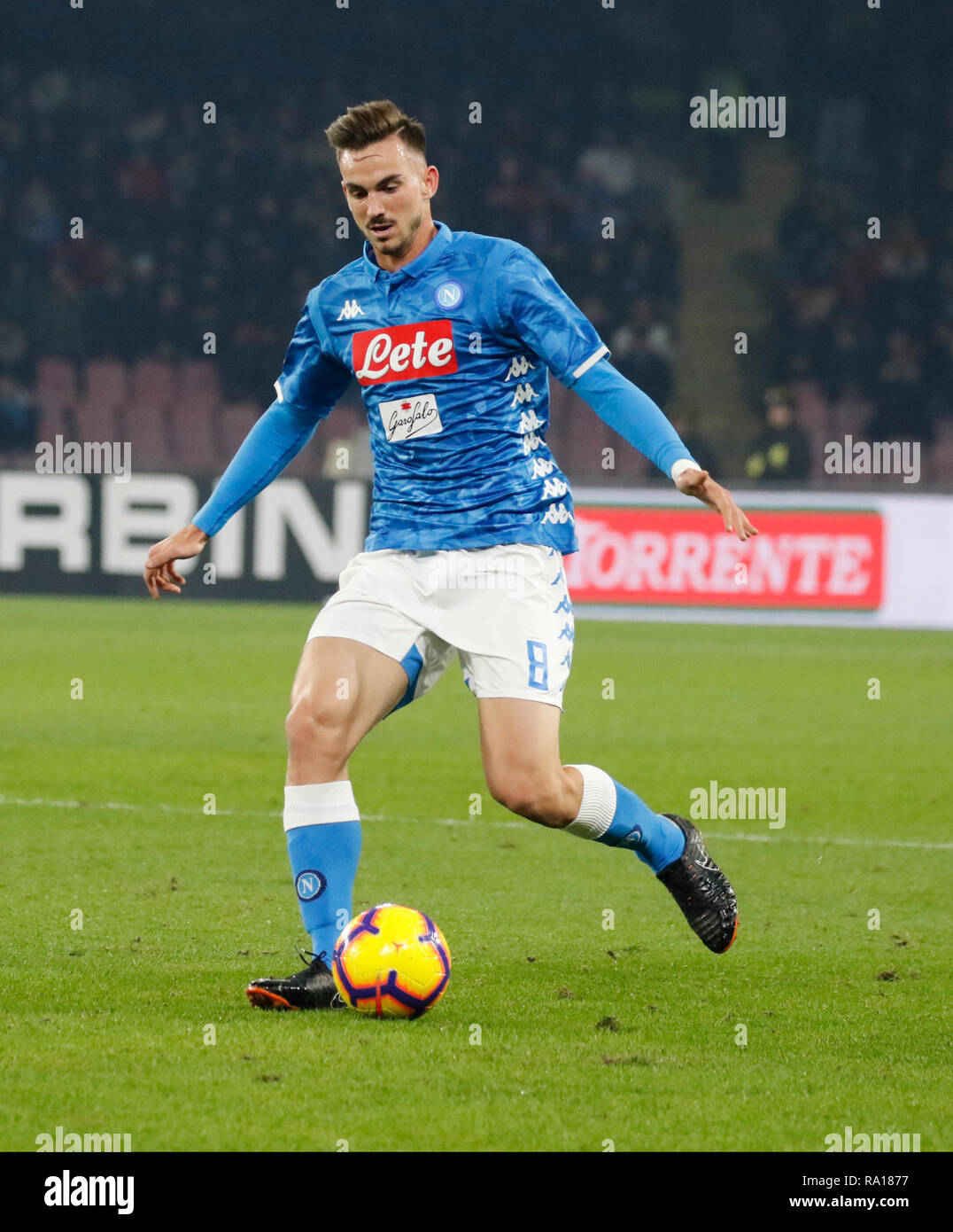 Neapel, Italien. 29 Dez, 2018. Stadion San Paolo Neapel Gesichter Bologna für die Serie A-Meisterschaft. Im Bild: Die Napoli player. Quelle: Fabio Sasso/ZUMA Draht/Alamy leben Nachrichten Stockfoto