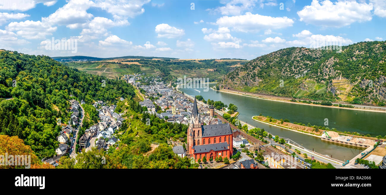 Oberwesel, Rhein, Deutschland Stockfoto