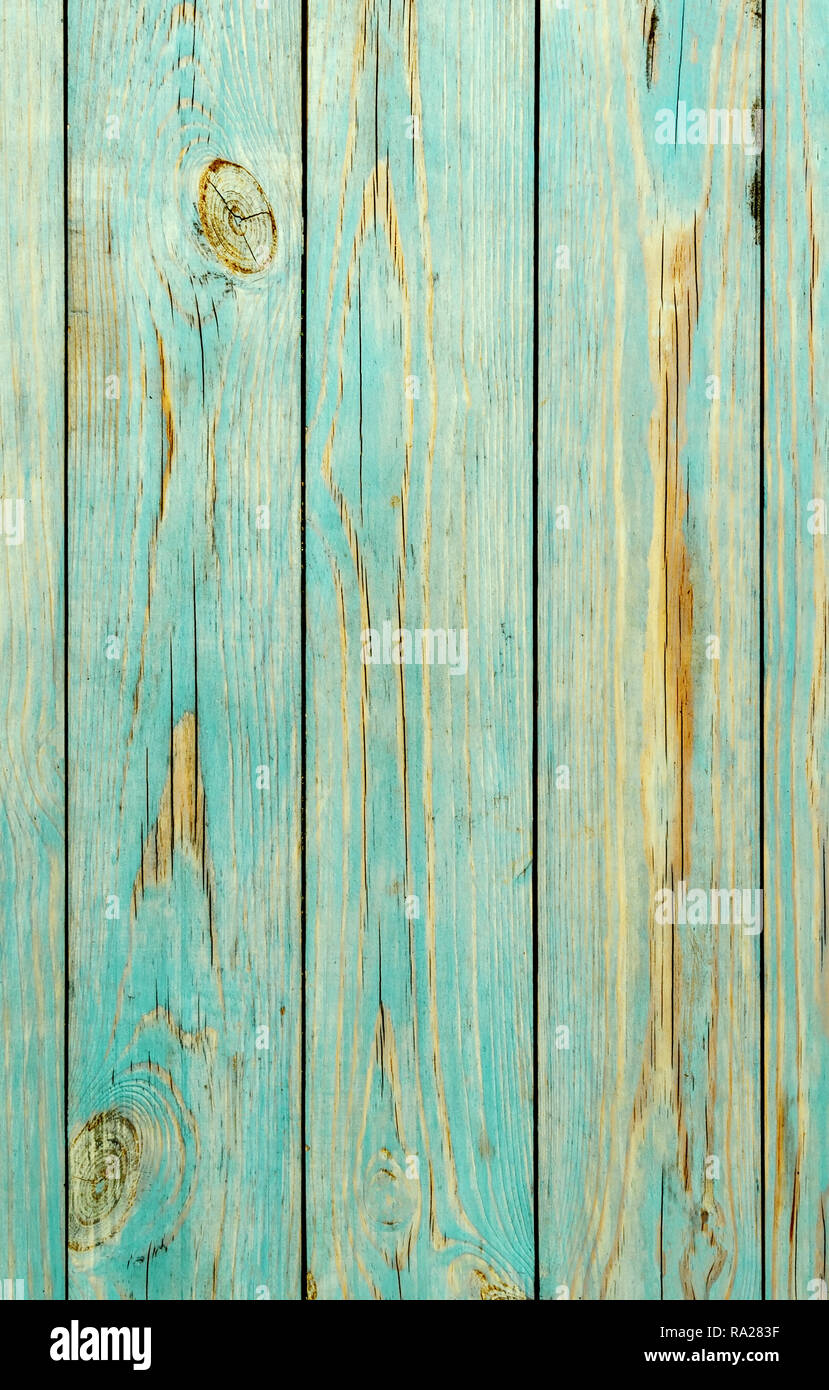 Blau Holz- Hintergrund. Holz- Hintergrund, lackierte Oberfläche blaue Karten. Alte blaue Holz Textur mit natürlichen Muster. Blau verblasst Textur Holz lackiert Stockfoto
