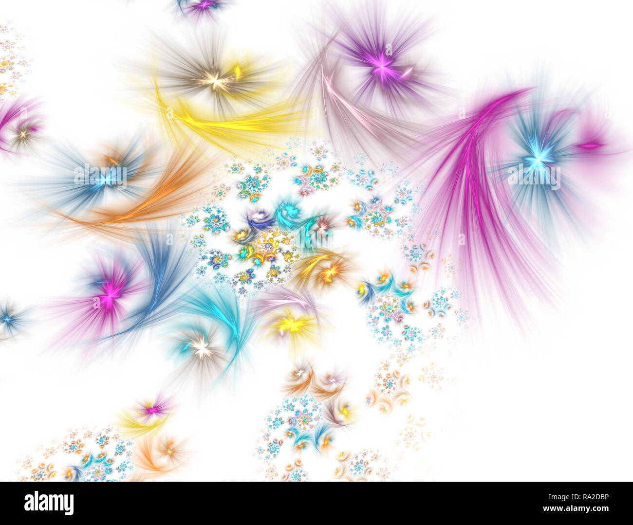 Helle Weihnachten Hintergrund. Retro einfache Karte mit stilisierten Schneeflocken blinkt. Kunstvollen Weihnachtsdekorationen mit Schneeflocken Girlanden. Entwurf für Neue Stockfoto