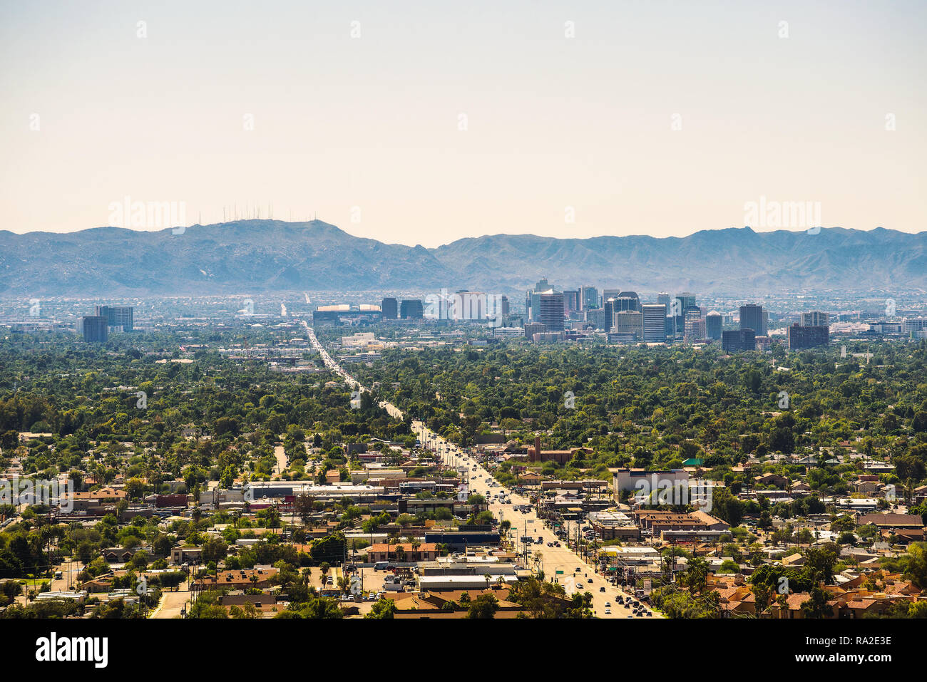 Skyline von Phoenix Arizona Stockfoto