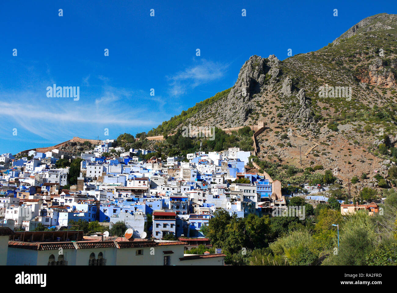 Chefchaouen, Marokko die blaue Stadt. Stockfoto