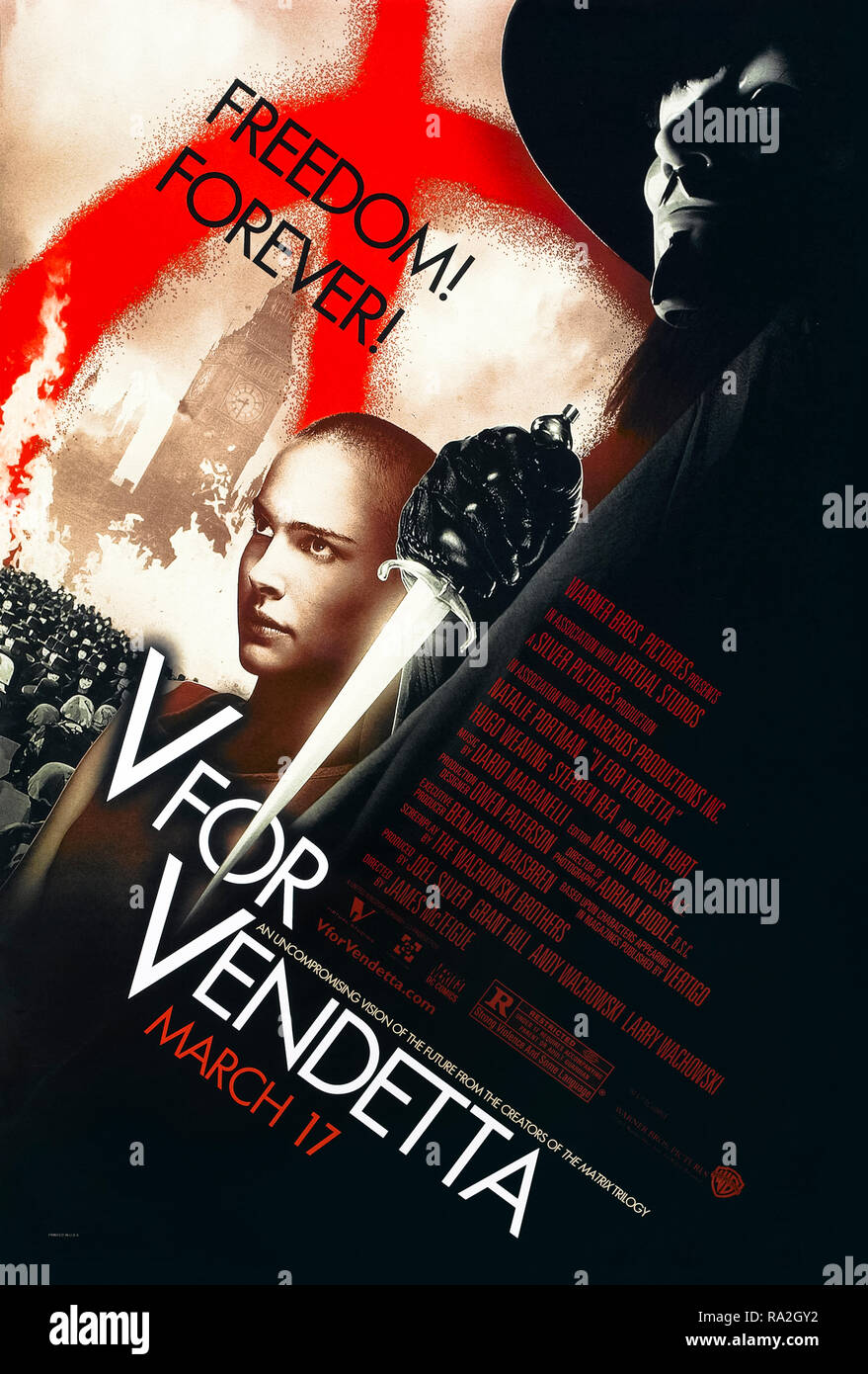V wie Vendetta (2005) unter der Regie von James McTeigue und Hauptdarsteller Hugo Weaving