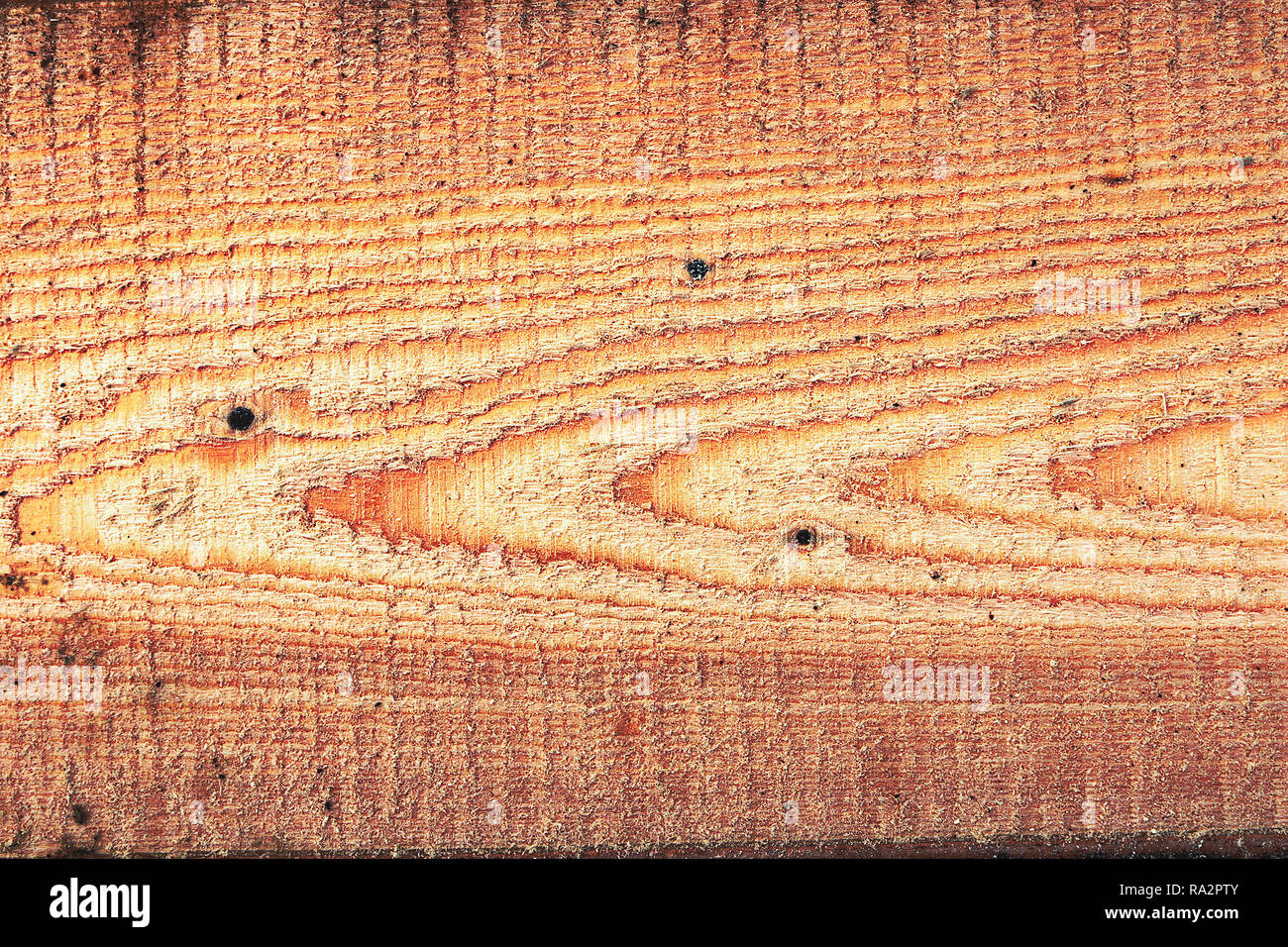 Detail der tangentialen Abschnitt auf der Plank, Holz- Textur für Ihr Design Fichte Stockfoto