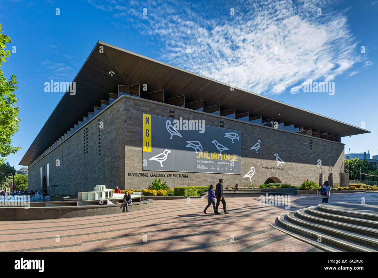 National Gallery von Victoria in Melbourne. Stockfoto