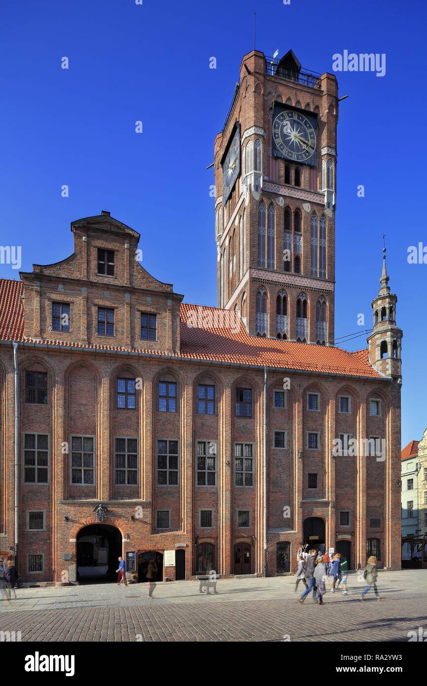 Polska - Großpolen - Torun - Rynek Starego Miasta i Ratusz Polen - Großpolen - Torun - Altstadt Hauptplatz Markt und Rathaus Stockfoto