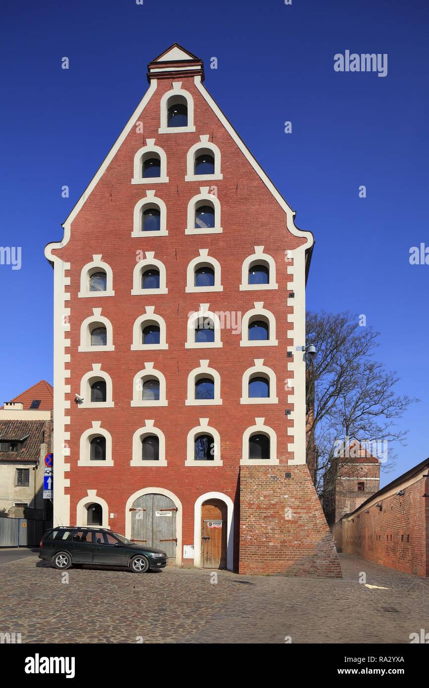Polska - Großpolen - Torun - Stare Miasto i ulica pod Krzywa Wieza Polen - Großpolen - Torun - Altstadt und der Schiefe Turm Straße Stockfoto