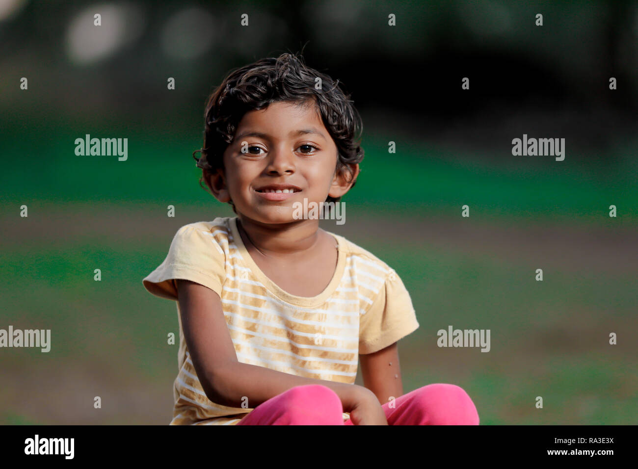 Armen indischen Mädchen Stockfoto