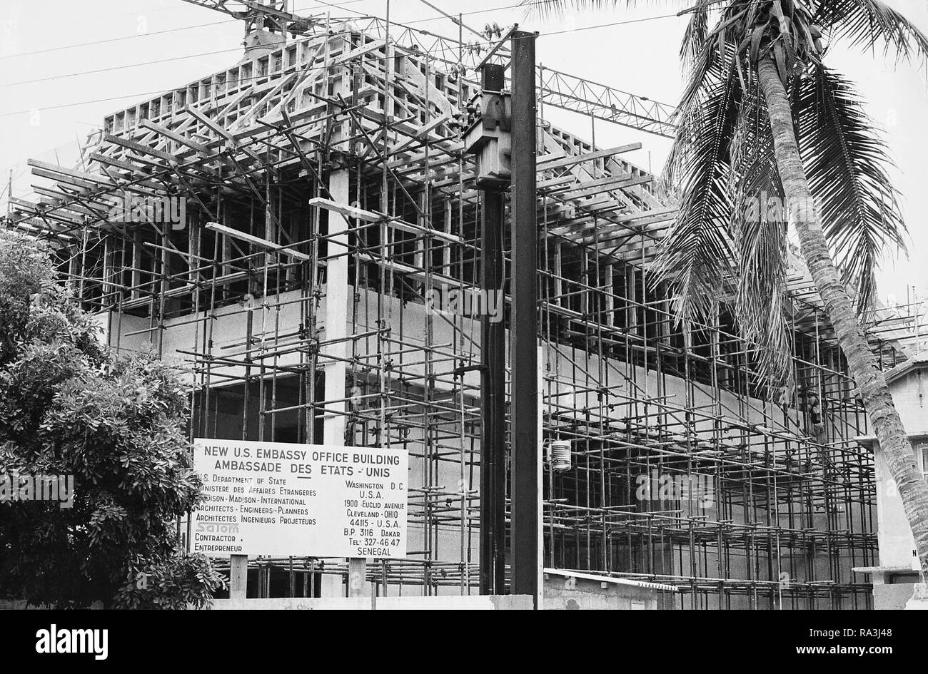 Dakar - Kanzlei Bürogebäude - 1975 Stockfoto