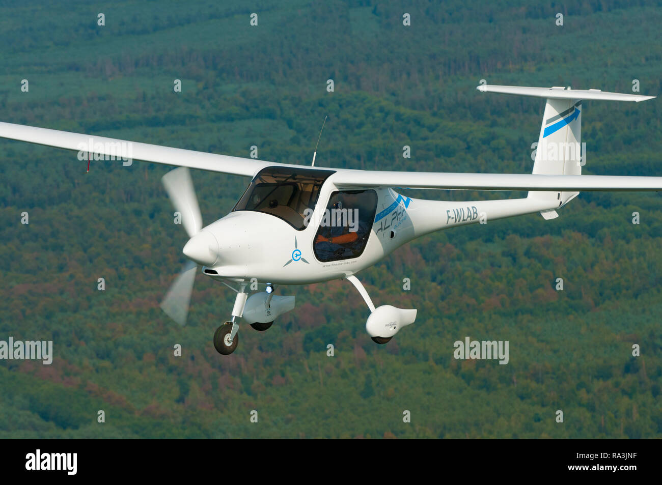 Frankreich, Bas-Rhin (67), Haguenau, neues Licht Flugzeug mit Elektromotor Pipistrel Alpha-Electro Stockfoto