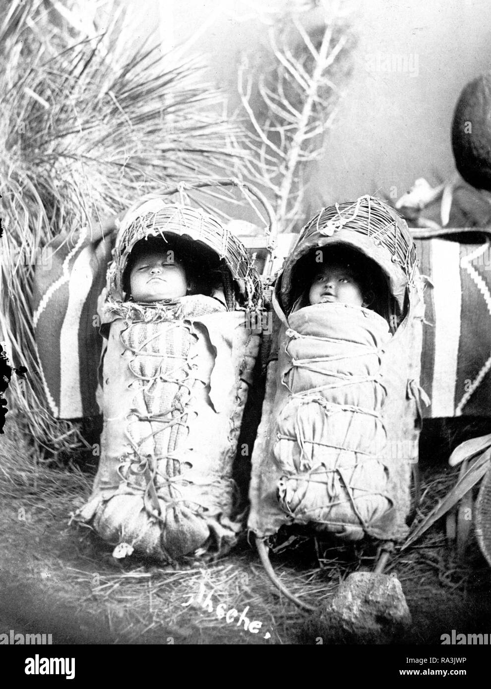 American Indian babys Ca. 1916 Stockfoto