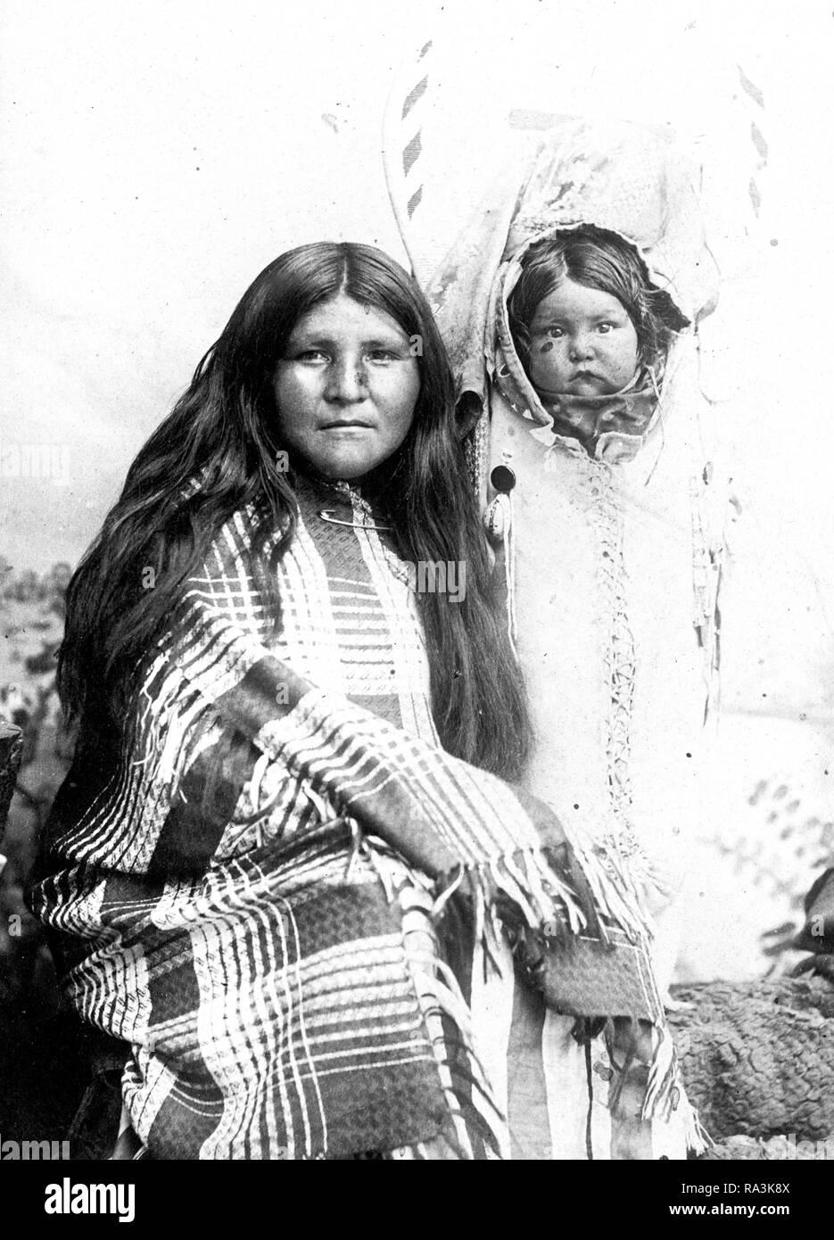 White River Ute Indian Squaw Ca. 1916 Stockfoto
