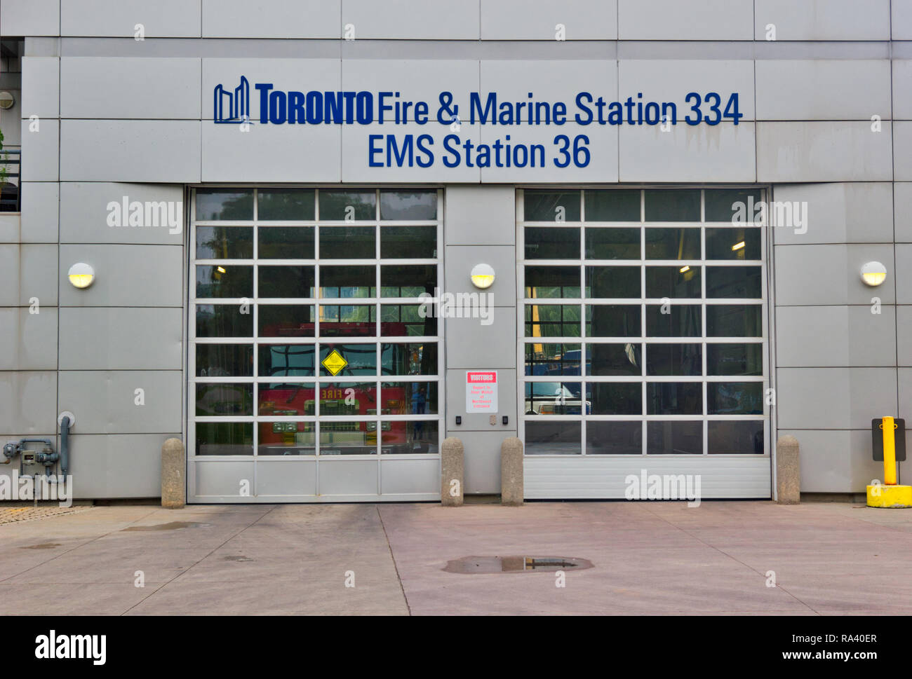 Feuer und Marine Station 334, Toronto, Ontario, Kanada Stockfoto