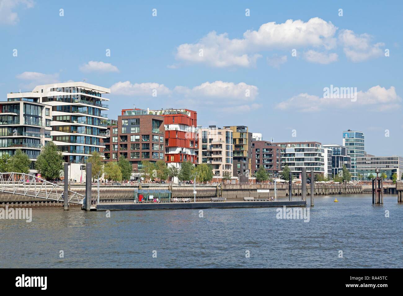Dalmannkai HafenCity, Hamburg, Deutschland Stockfoto