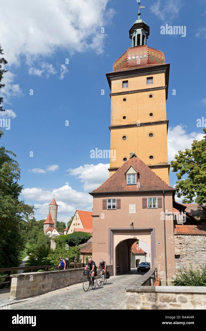 Segringer Tor, Dinkelsbühl, Mittelfranken, Bayern, Deutschland Stockfoto