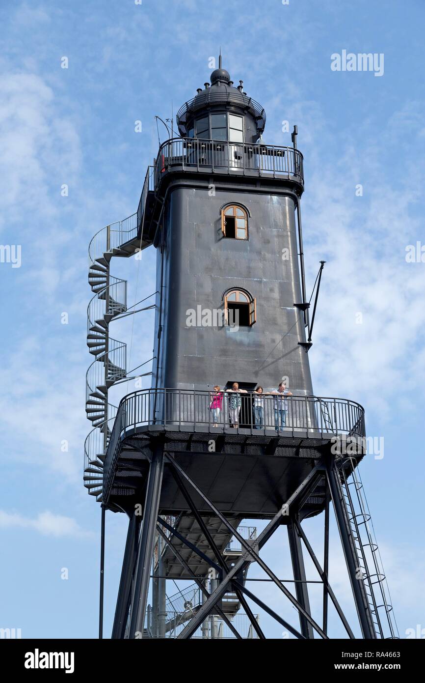 Leuchtturm, Dorum, Wurster Land, Niedersachsen, Deutschland Stockfoto
