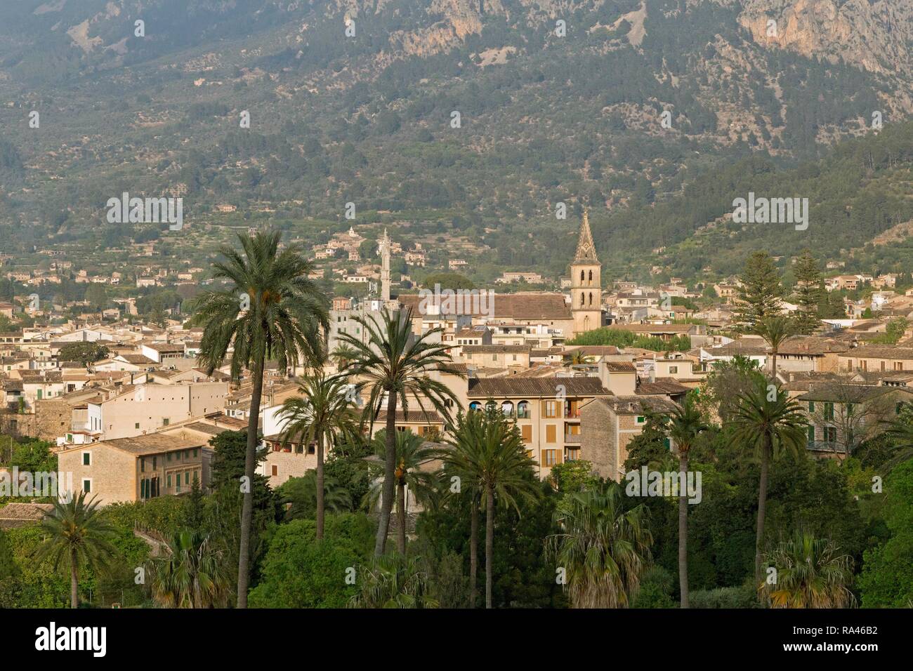 Stadtbild, Sóller, Mallorca, Spanien Stockfoto