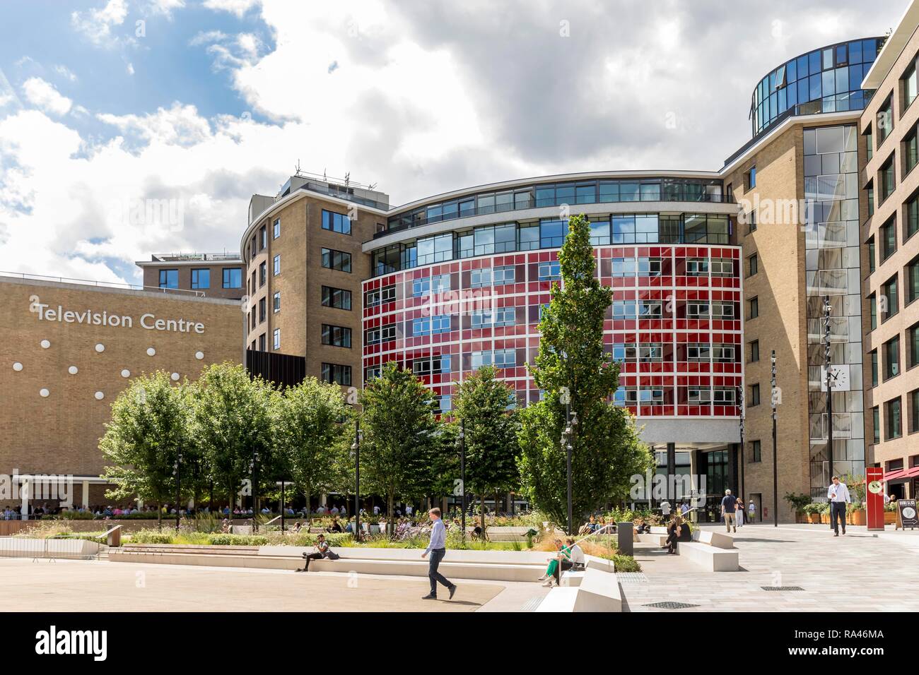 BBC Television Centre, Weiße Stadt, London, Großbritannien Stockfoto