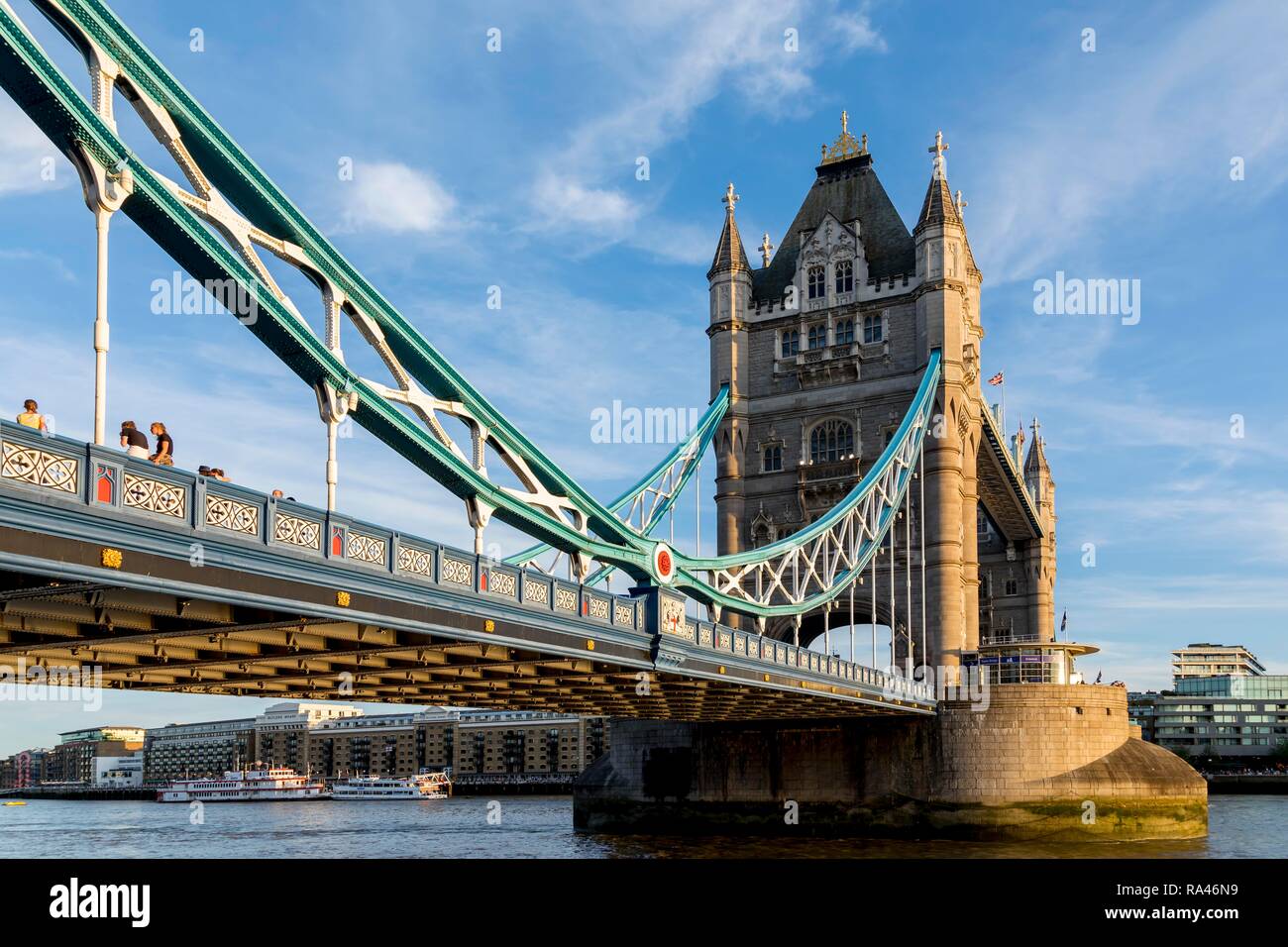 Tower Bridge, London, Vereinigtes Königreich Stockfoto