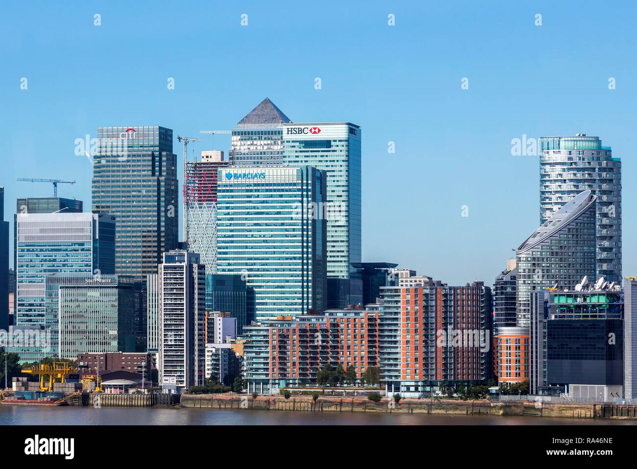 Canary Wharf, Financial District, Bankenviertel, Financial Centre, London, Vereinigtes Königreich Stockfoto