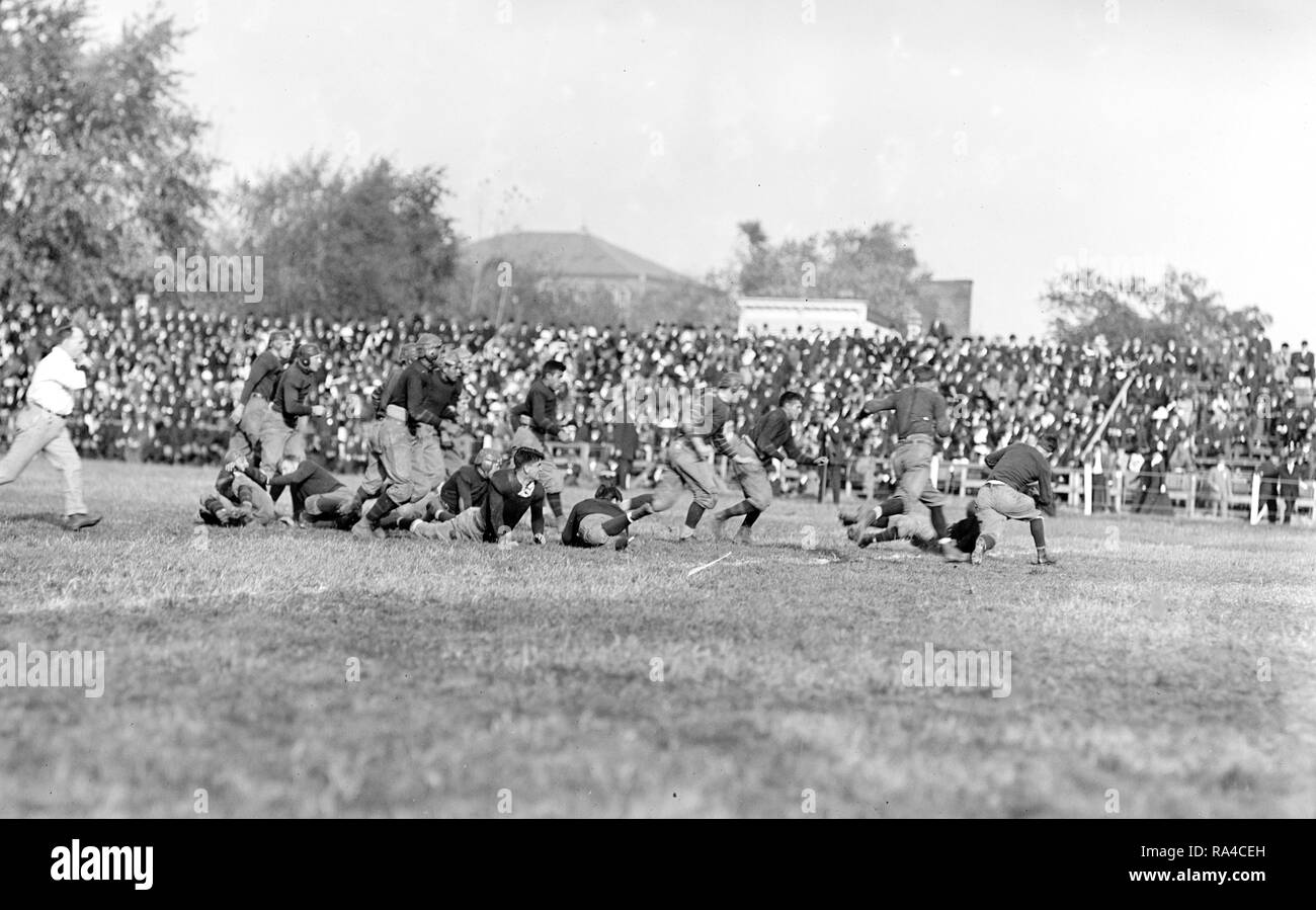 Historische College Football Games: Georgetown University gegen Carlisle Ca. 1912 Stockfoto