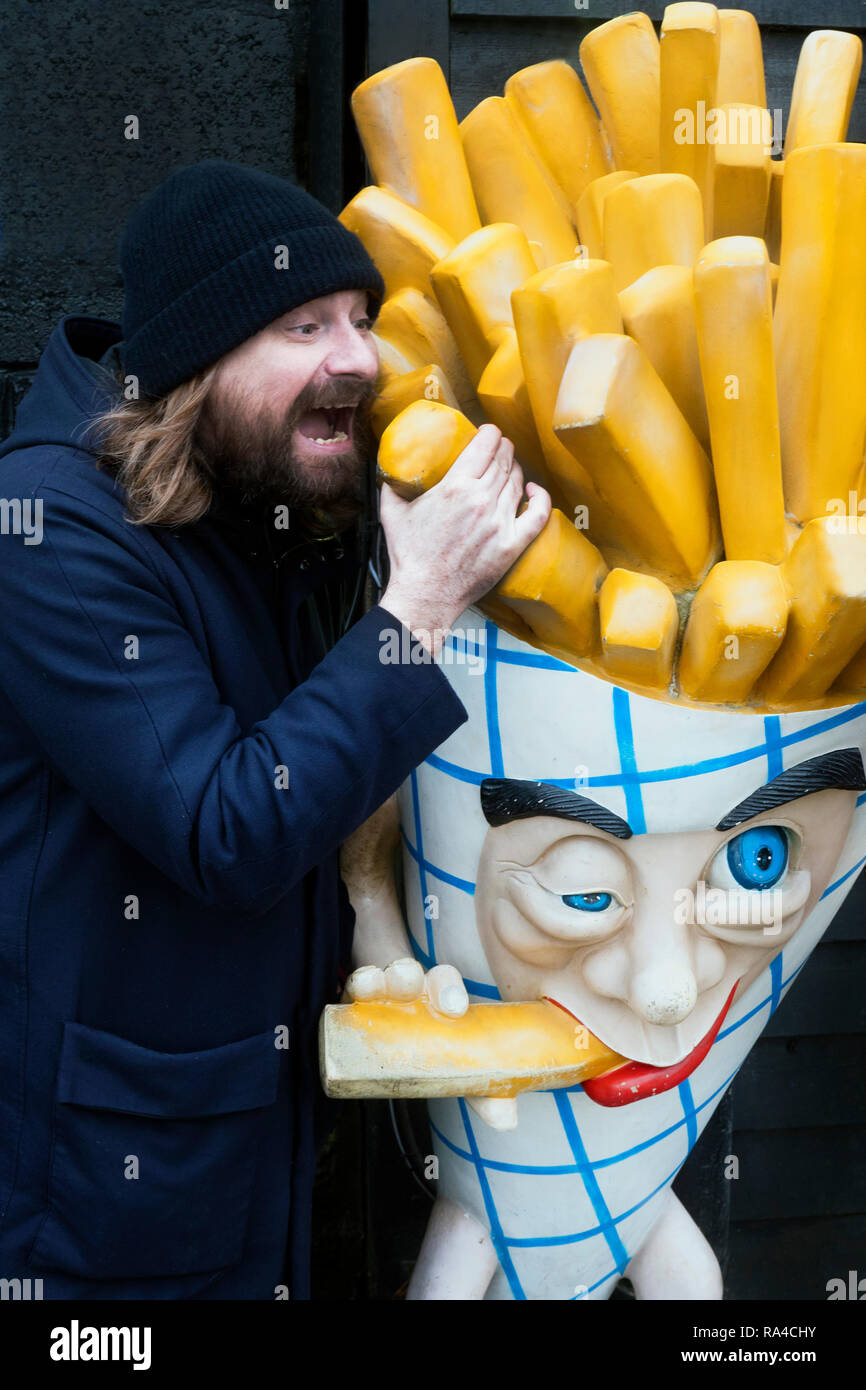 Fast food in Whitstable Kent UK Stockfoto