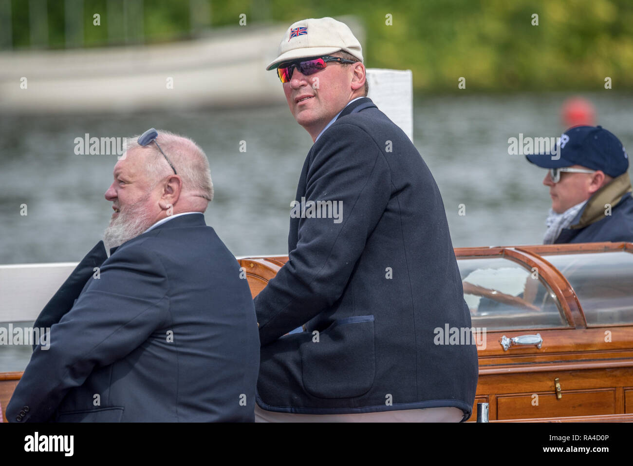 Henley Royal Regatta, Henley on Thames, Oxfordshire, 29. Juni-3. Juli 2015. Donnerstag, 11:20:52 30/06/2016 [Pflichtfeld Kredit-/Intersport Bilder] Rudern, Henley erreichen, Henley Royal Regatta. Sir Matthew Pinsent, CBE, Schiedsrichter Stockfoto