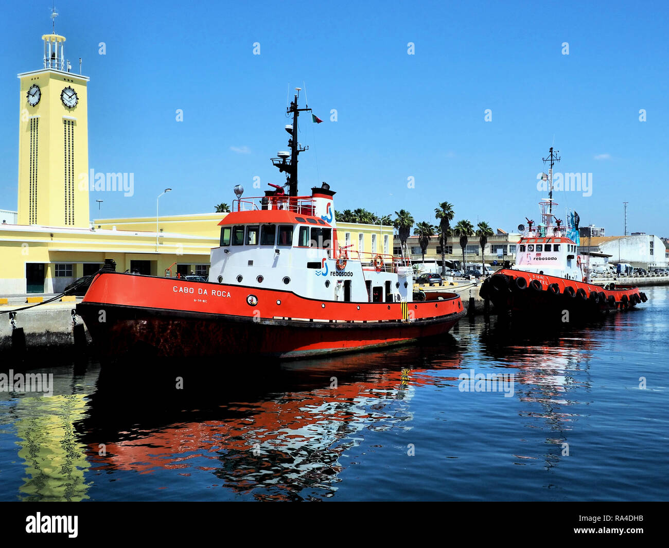 Hafen Tugboat. Stockfoto