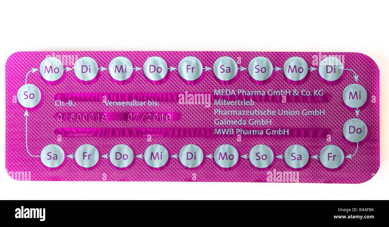 Die Pille, empfängnisverhütende Medikamente, Tabletten, Deutschland Stockfoto