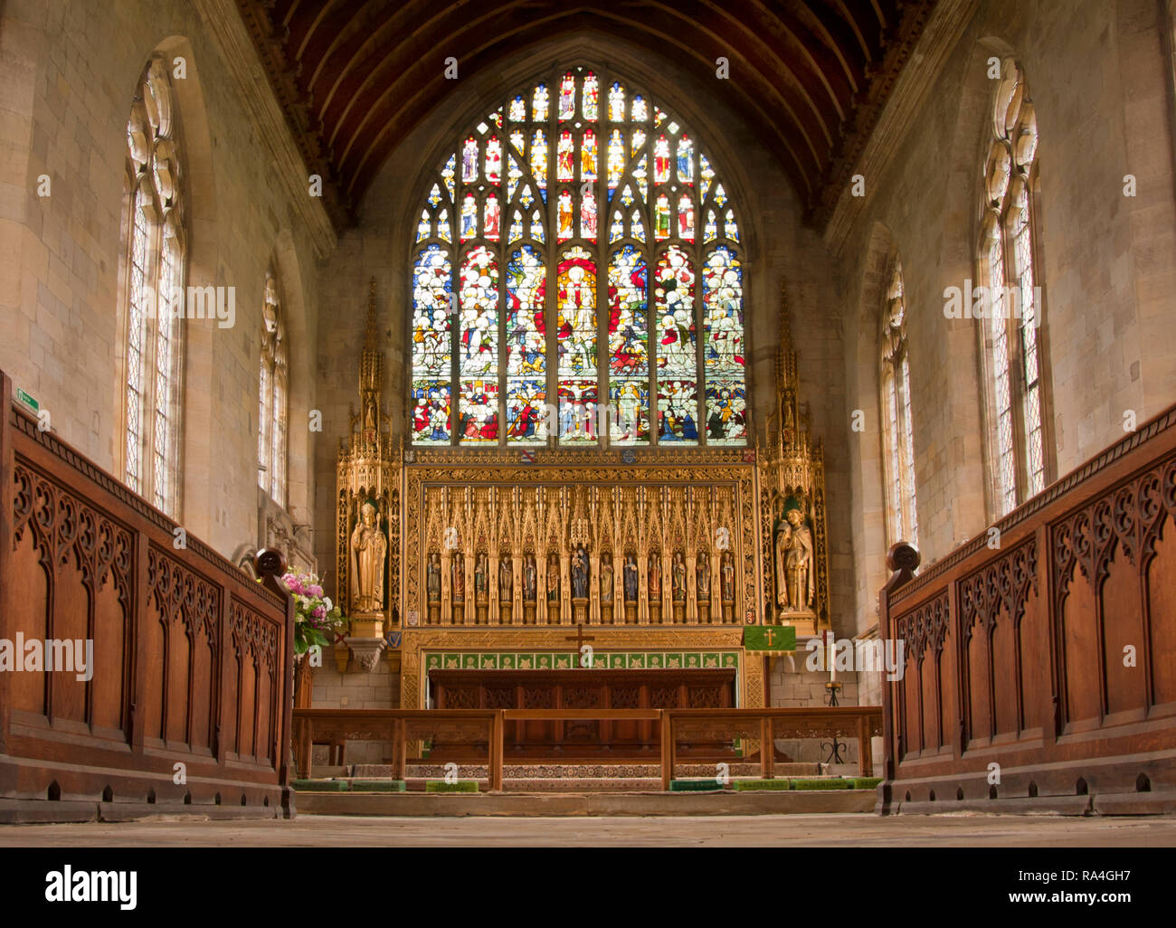 Pfarrkirche St. Patricks, die "Königin" der Holderness', Patrington in der Diözese York, East Riding von Yorkshire, England Stockfoto
