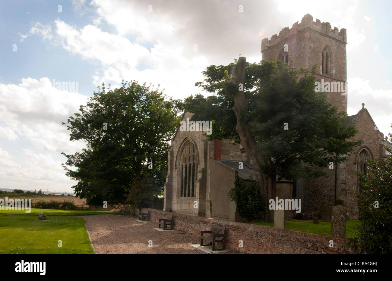 Pfarrkirche St. Andrews, Pauly, der Holderness Halbinsel an der Nordseite des Humber, East Riding von Yorkshire Stockfoto