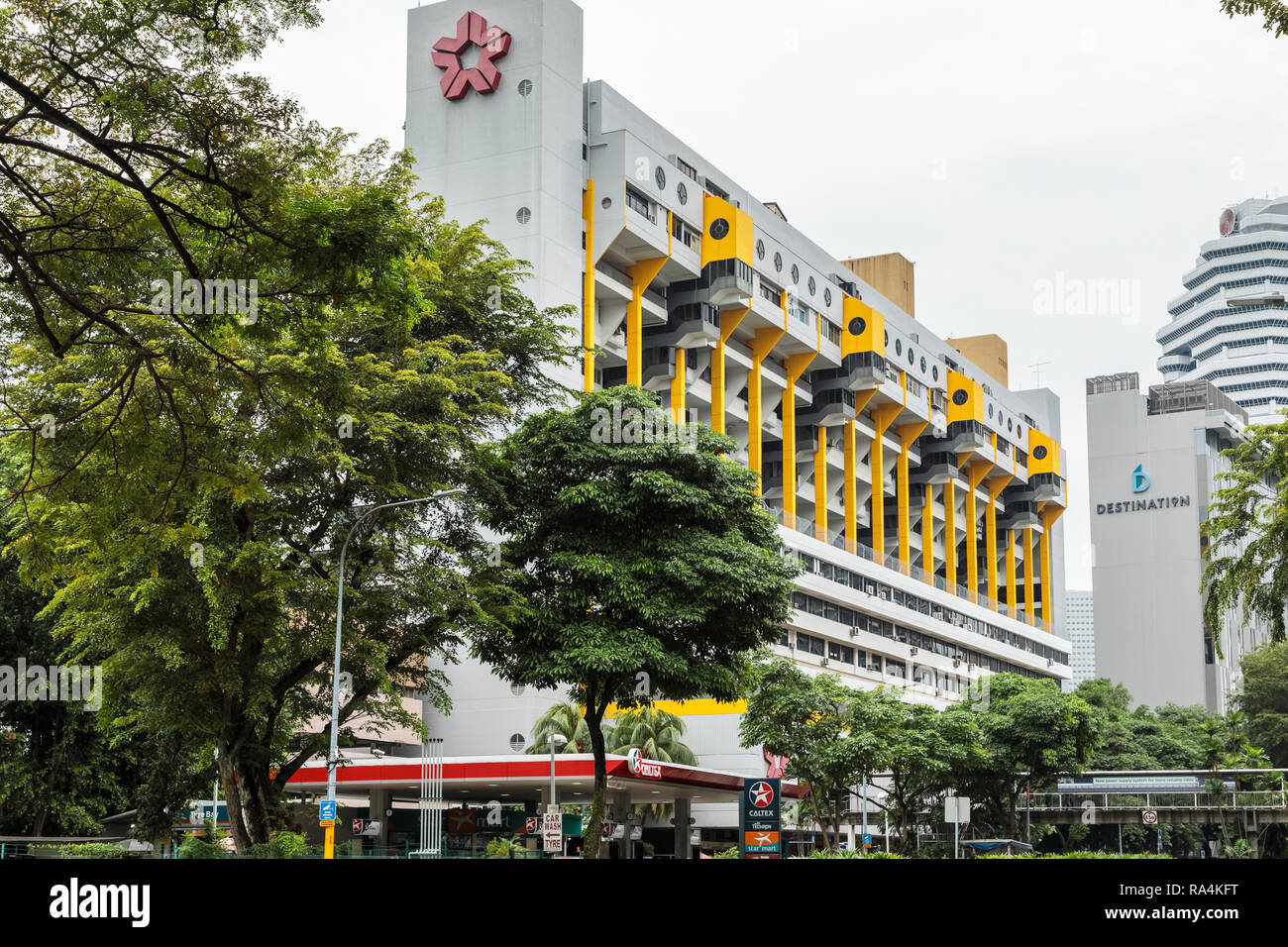 Golden Mile Complex, 5001 Beach Rd, Singapur Stockfoto