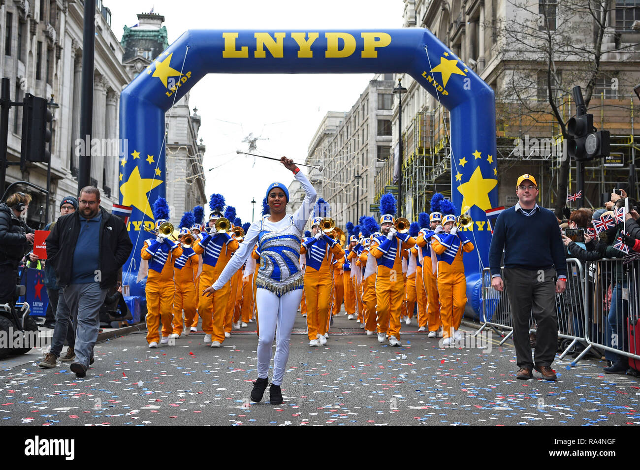 Menschen Day Parade der Londoner neues Jahr. Stockfoto